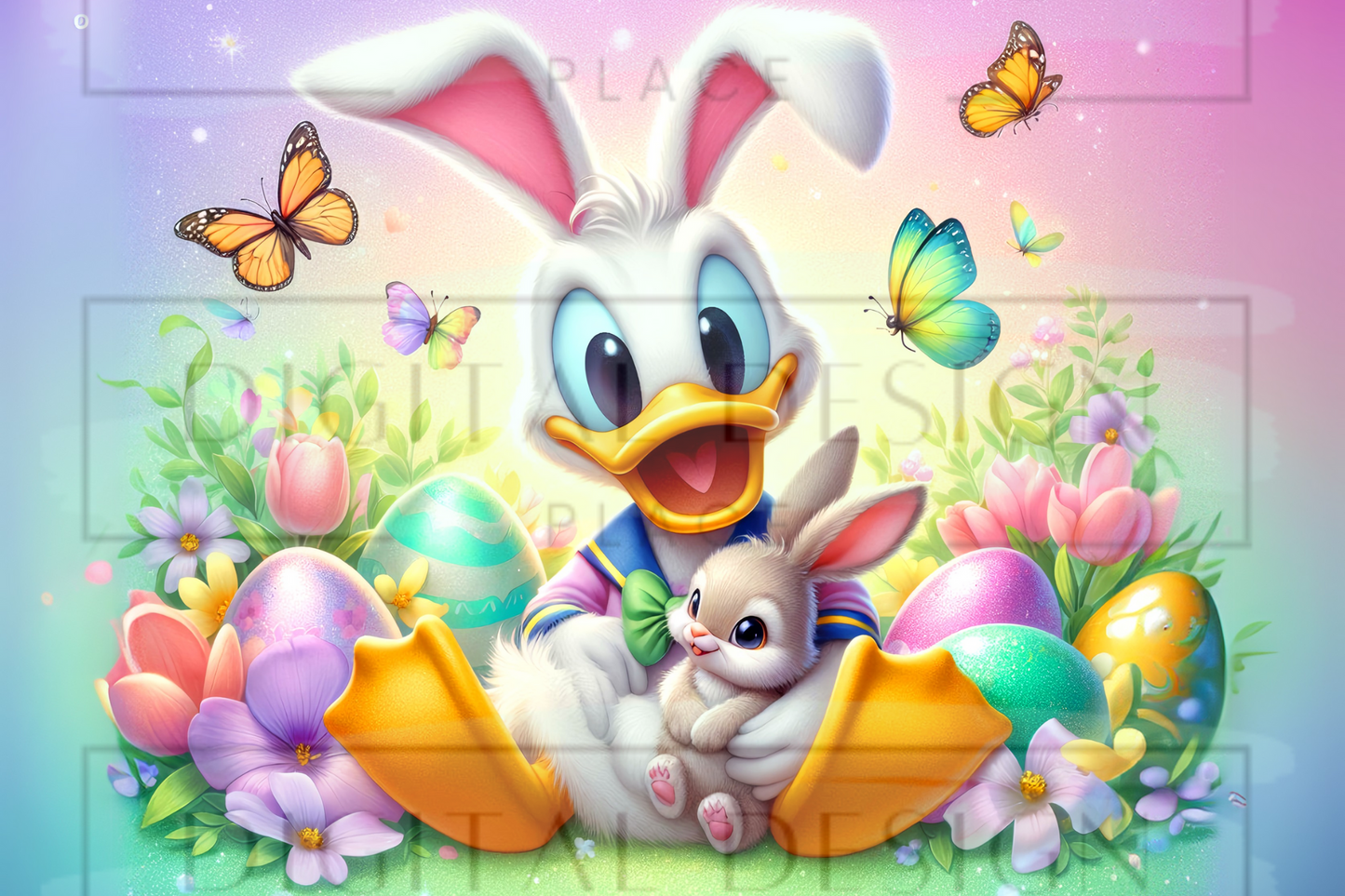 Easter Male Duck Kids Wrap KW15