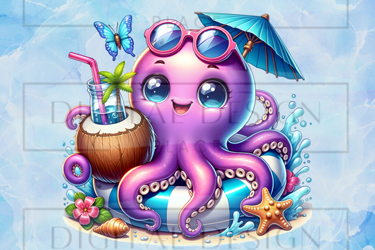 Summer Octopus Kids Wrap KW41