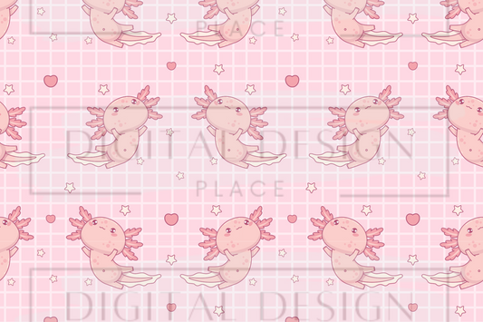 Axolotol Pink Kids Wrap KW5