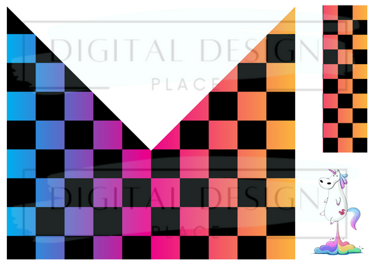 Retro Checkered V Split TSTLO11