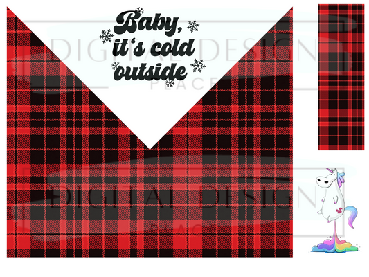 It's Cold Plaid V Split TSTLO12