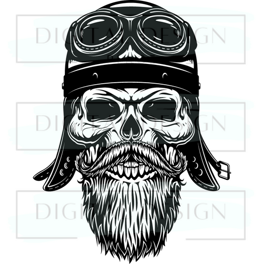 Biker Skull 1 MENM43