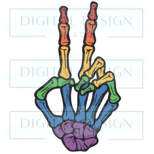 Rainbow Skelly Peace PRIP21