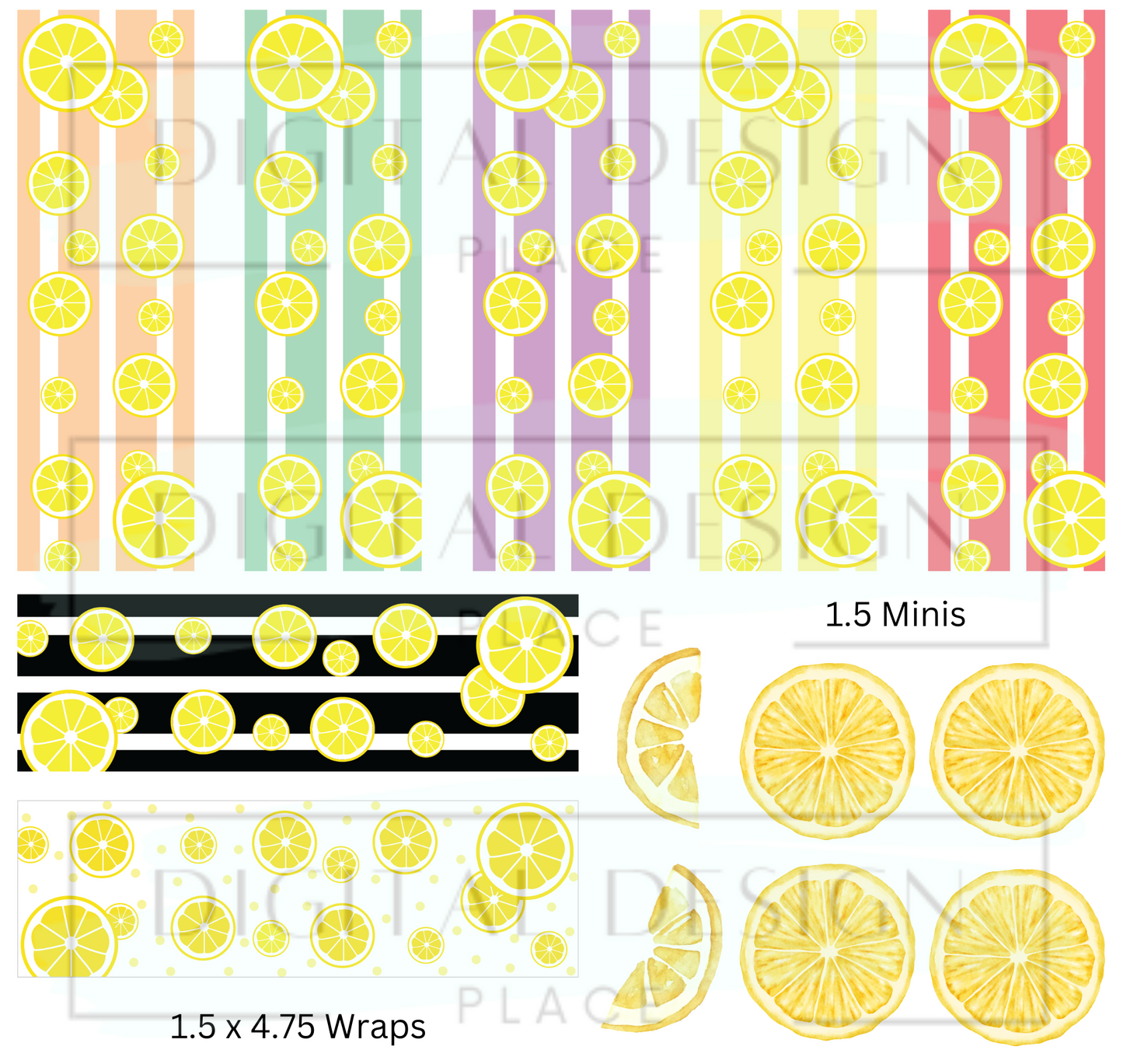 Lemon Pen Wrap Sheet PenP69