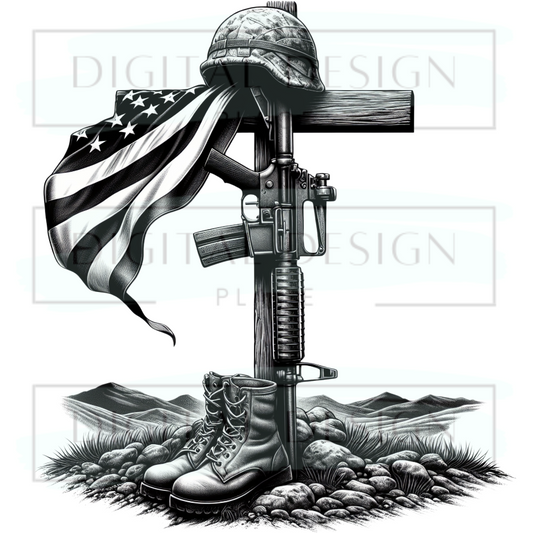 Remember the Fallen Black Ink PJP108