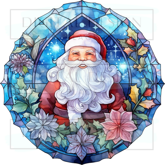 Stained Glass Santa 1 PJP36