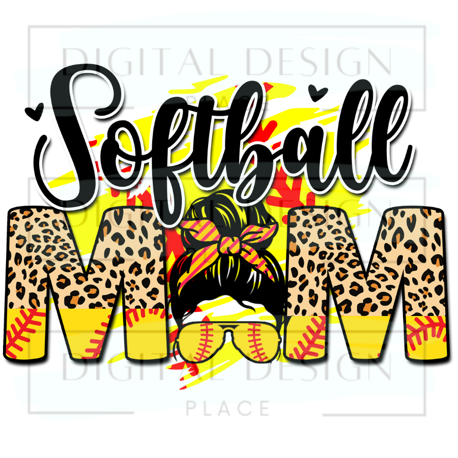 Softball Mom Bun SPOS48