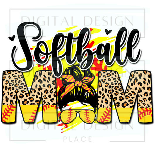 Softball Mom Bun SPOS48