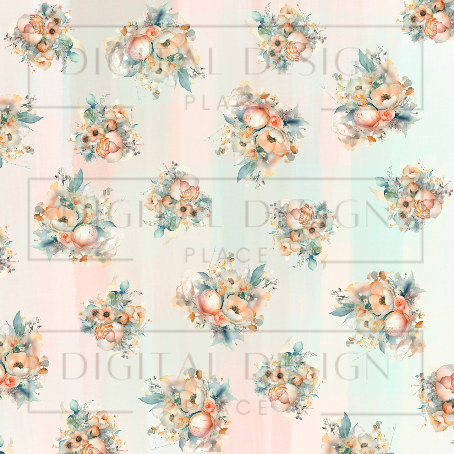 Pastel Florals  VinylV396