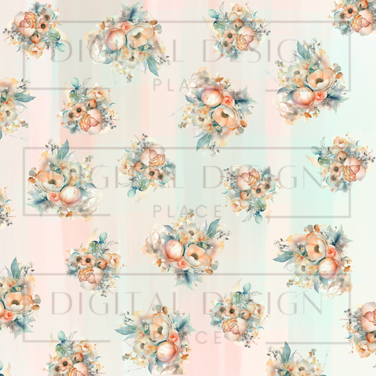 Pastel Florals  VinylV396
