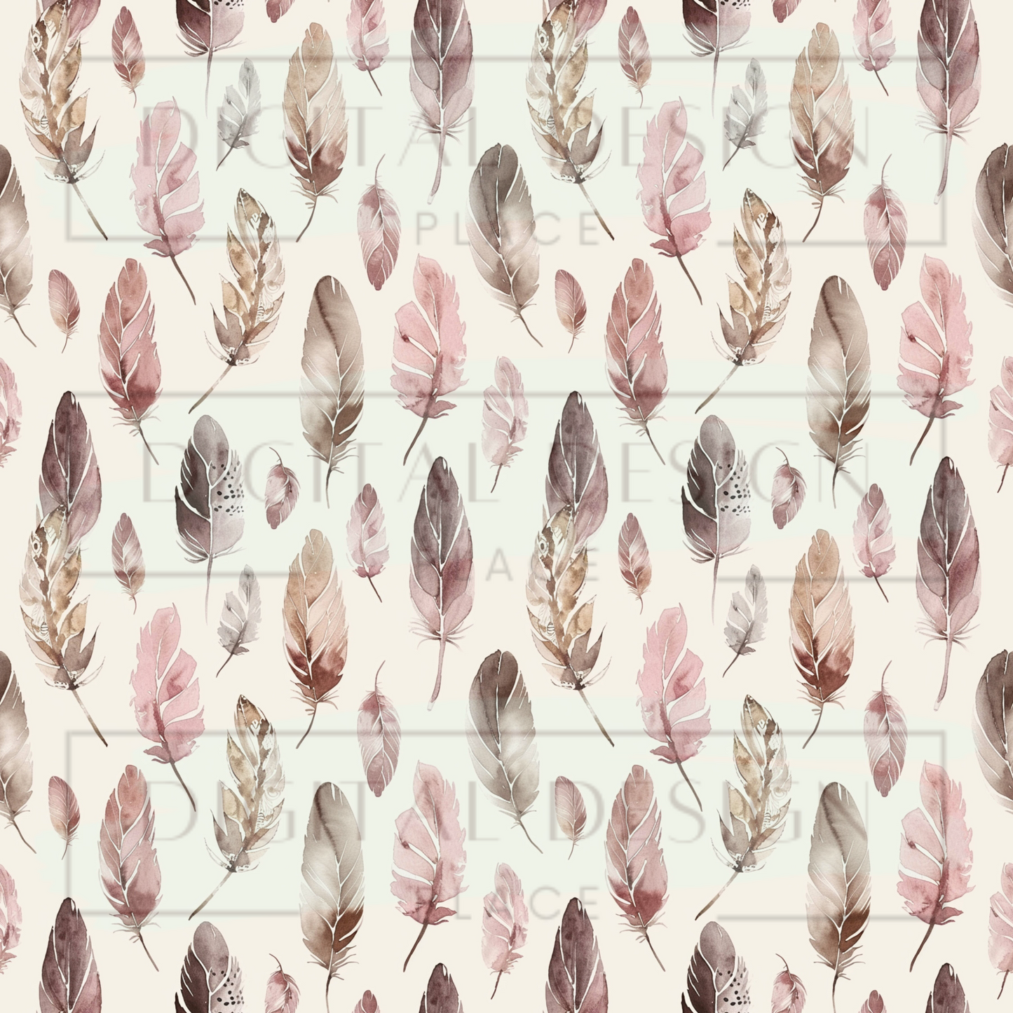 Western Boho Feathers VinylV1085