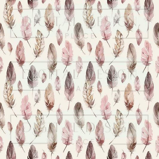 Western Boho Feathers VinylV1085