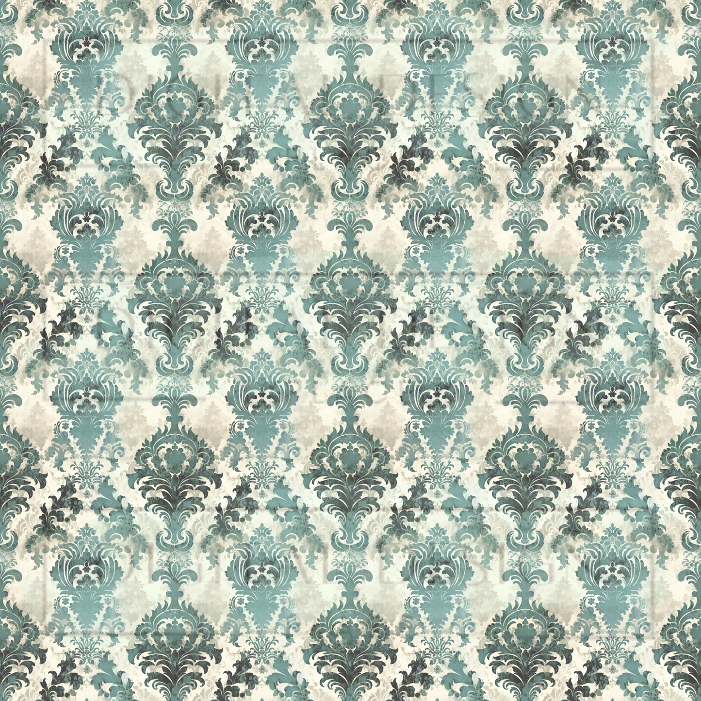 Sea Glass Damask VinylV1269
