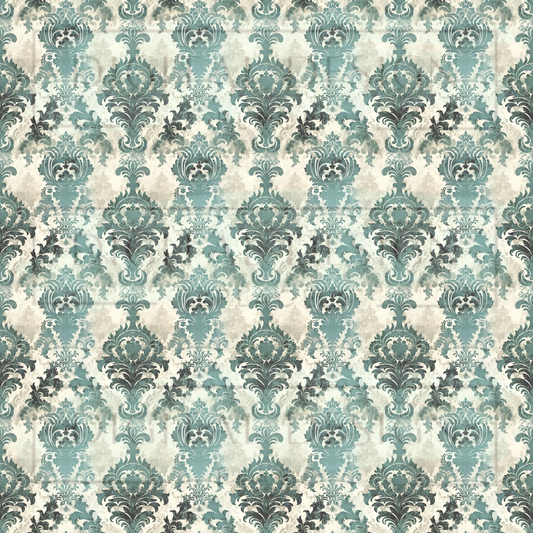 Sea Glass Damask VinylV1269
