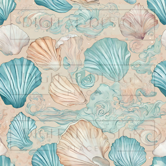 Pastel Seashells VinylV1271
