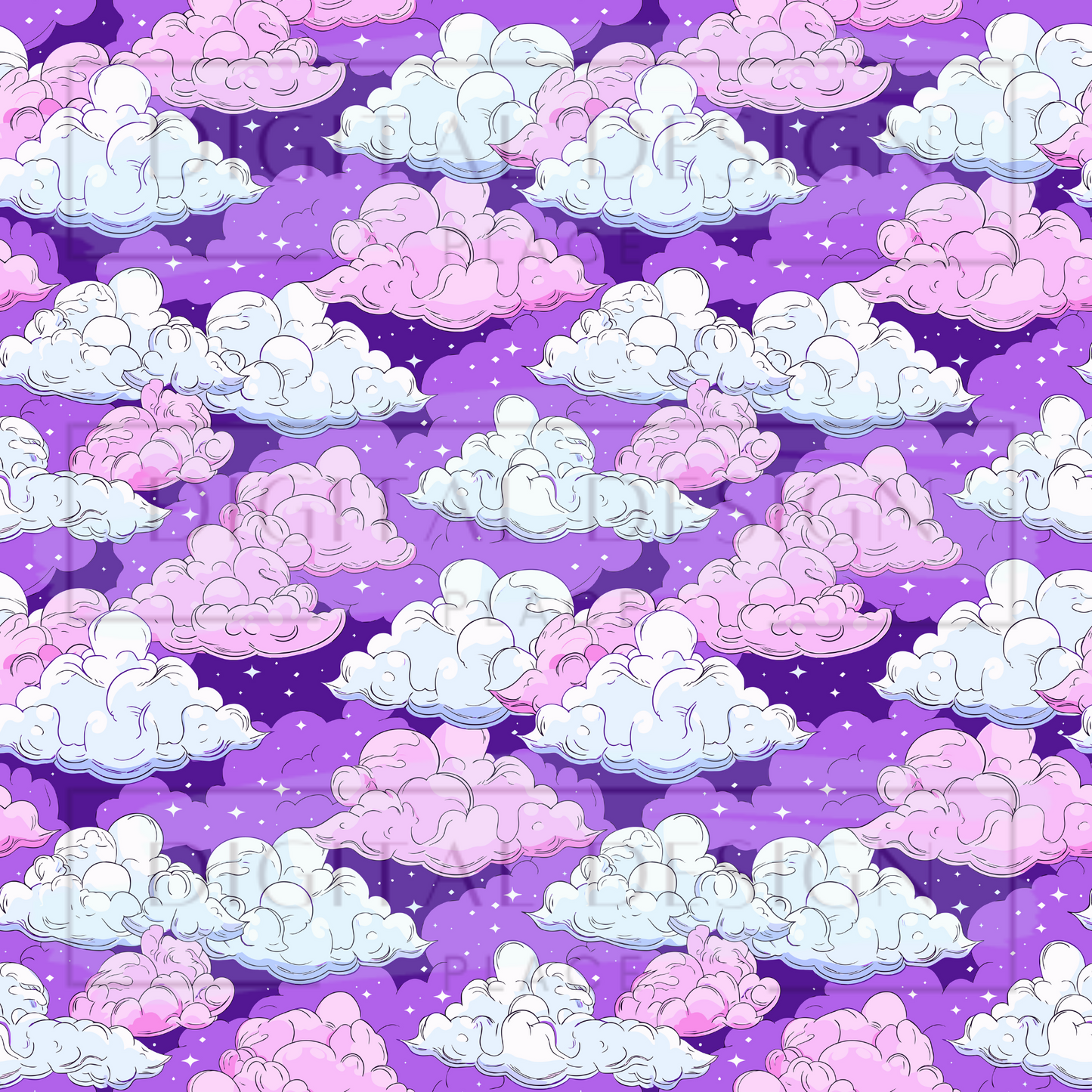 Pastel Clouds VinylV1320