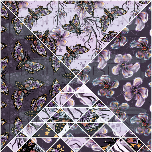 Moth Magic V Split Prints VinylV1328