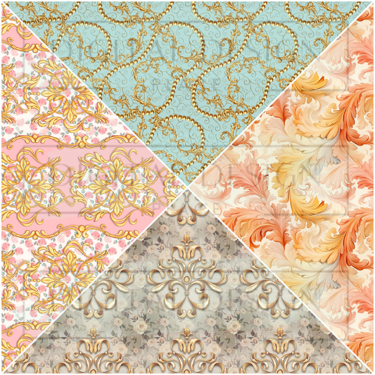 Baroque V Split Prints VinylV1330