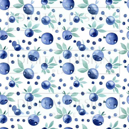 Scattered Blueberries VinylV1340