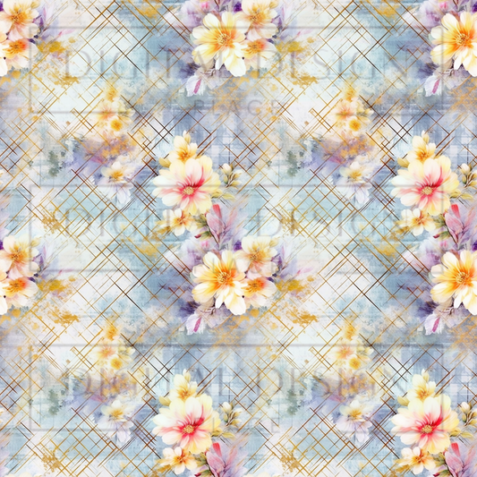 Pastel Elegant Florals VinylV1349