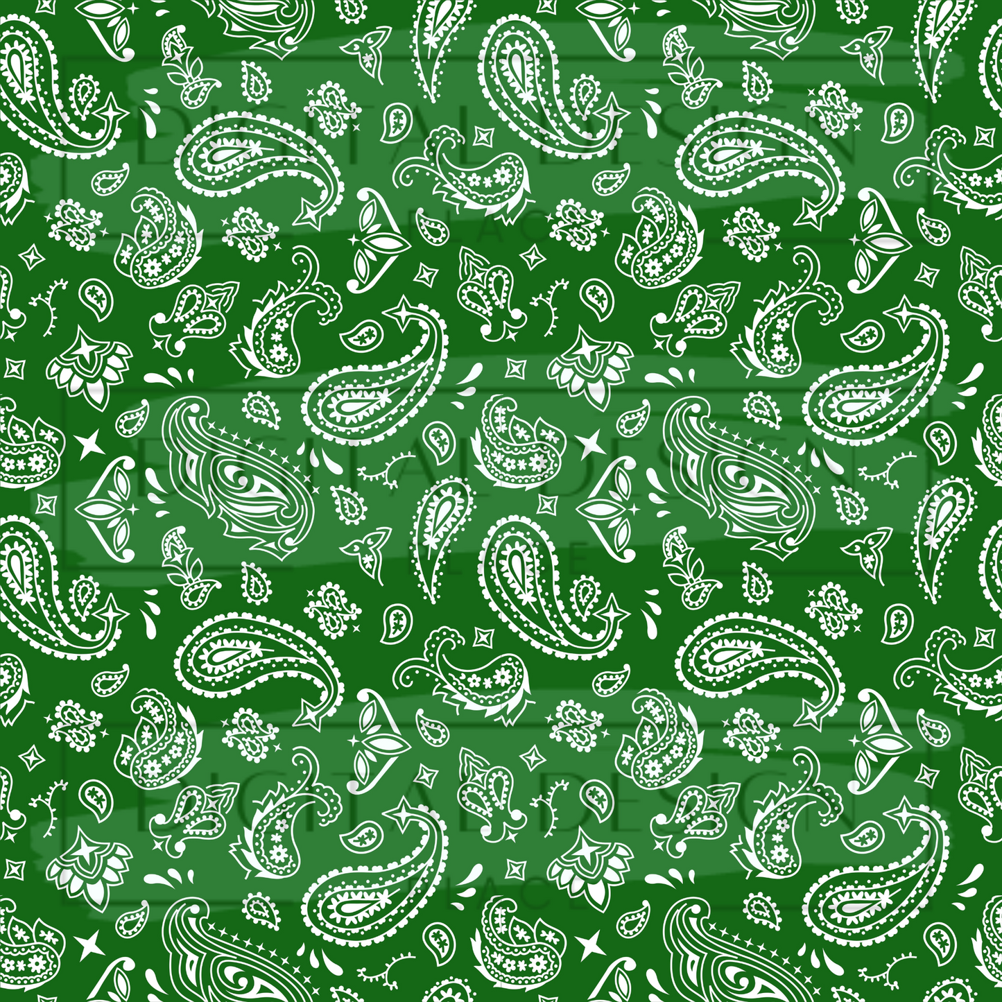 Dark Green Bandana VinylV1394