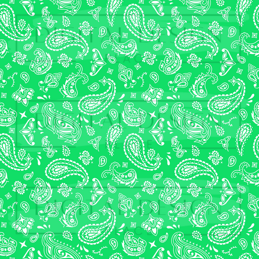 Lime Green Bandana VinylV1395