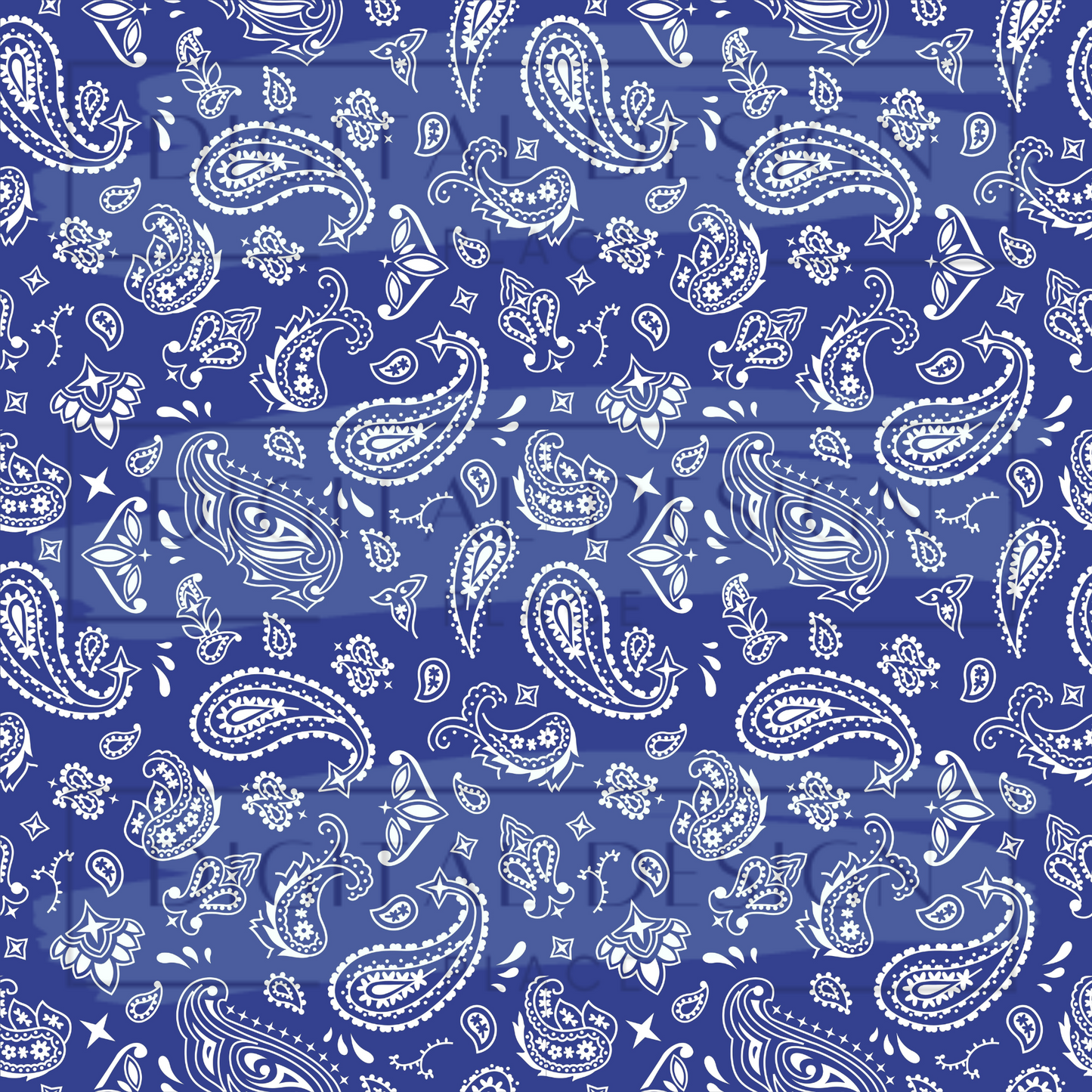 Denim Blue Bandana VinylV1399