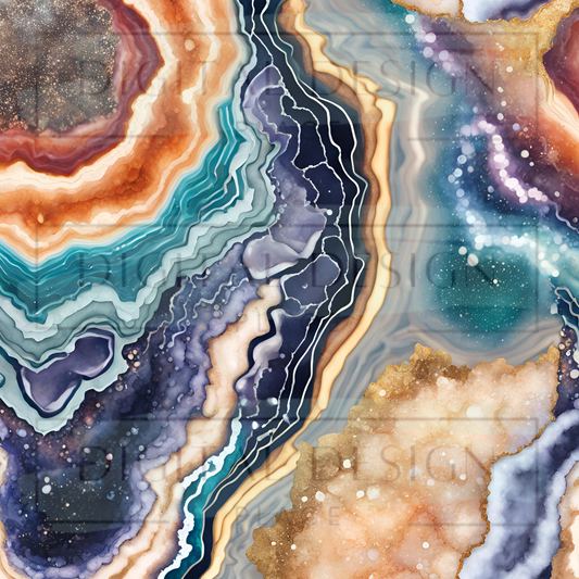 Space Drusy Geode VinylV1427