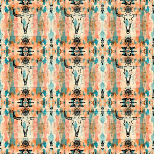 Peachy Aztec VinylV1437