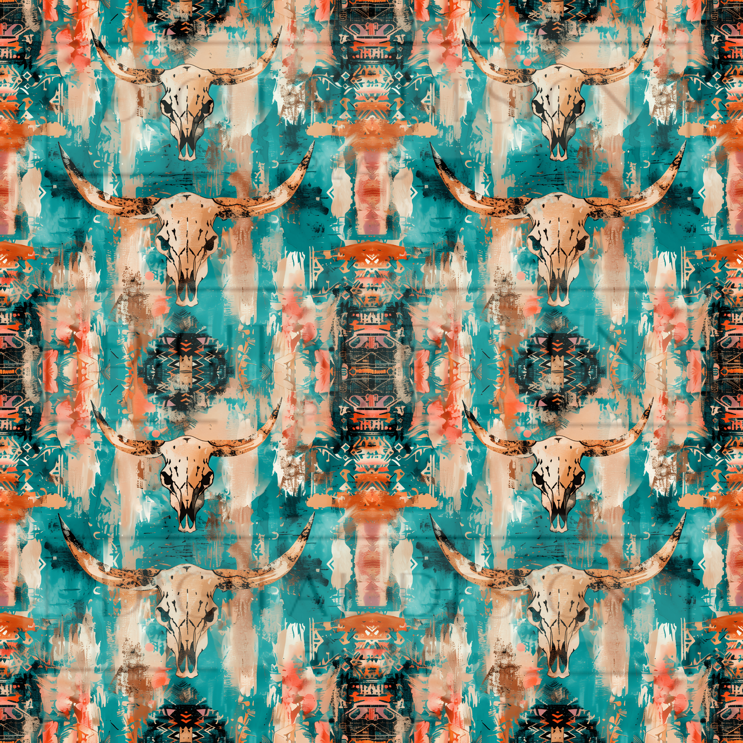 Teal Aztec VinylV1438