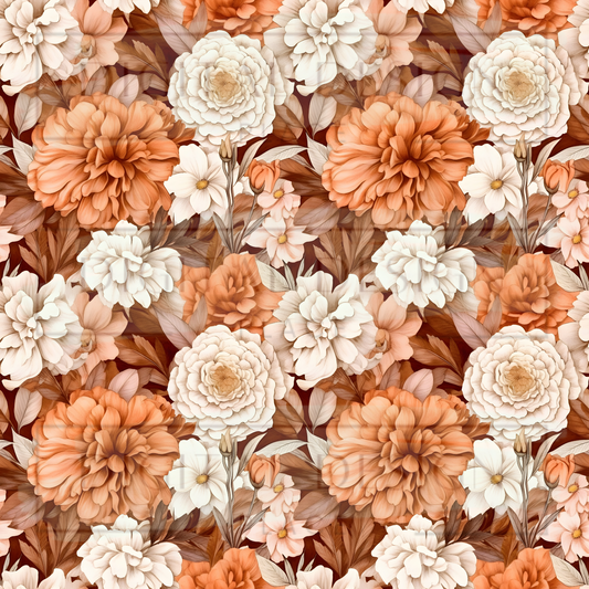 Full Print Boho Floral VinylV1451