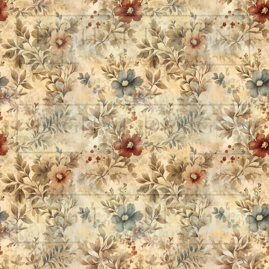 Americana Rustic Floral VinylV1458