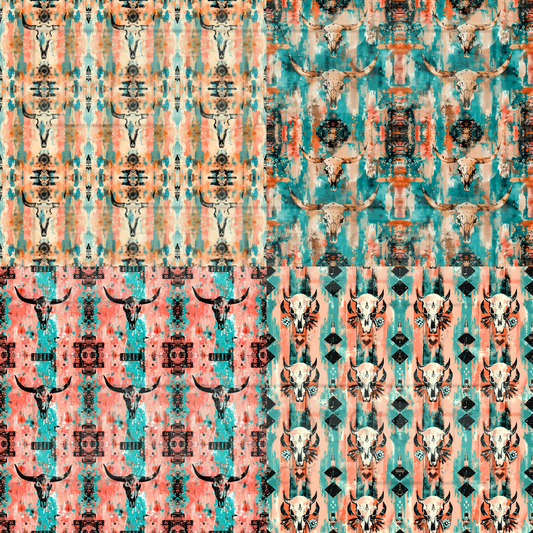 Aztec Square Prints VinylV1466