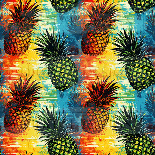 Neon Pineapple Grunge VinylV1513