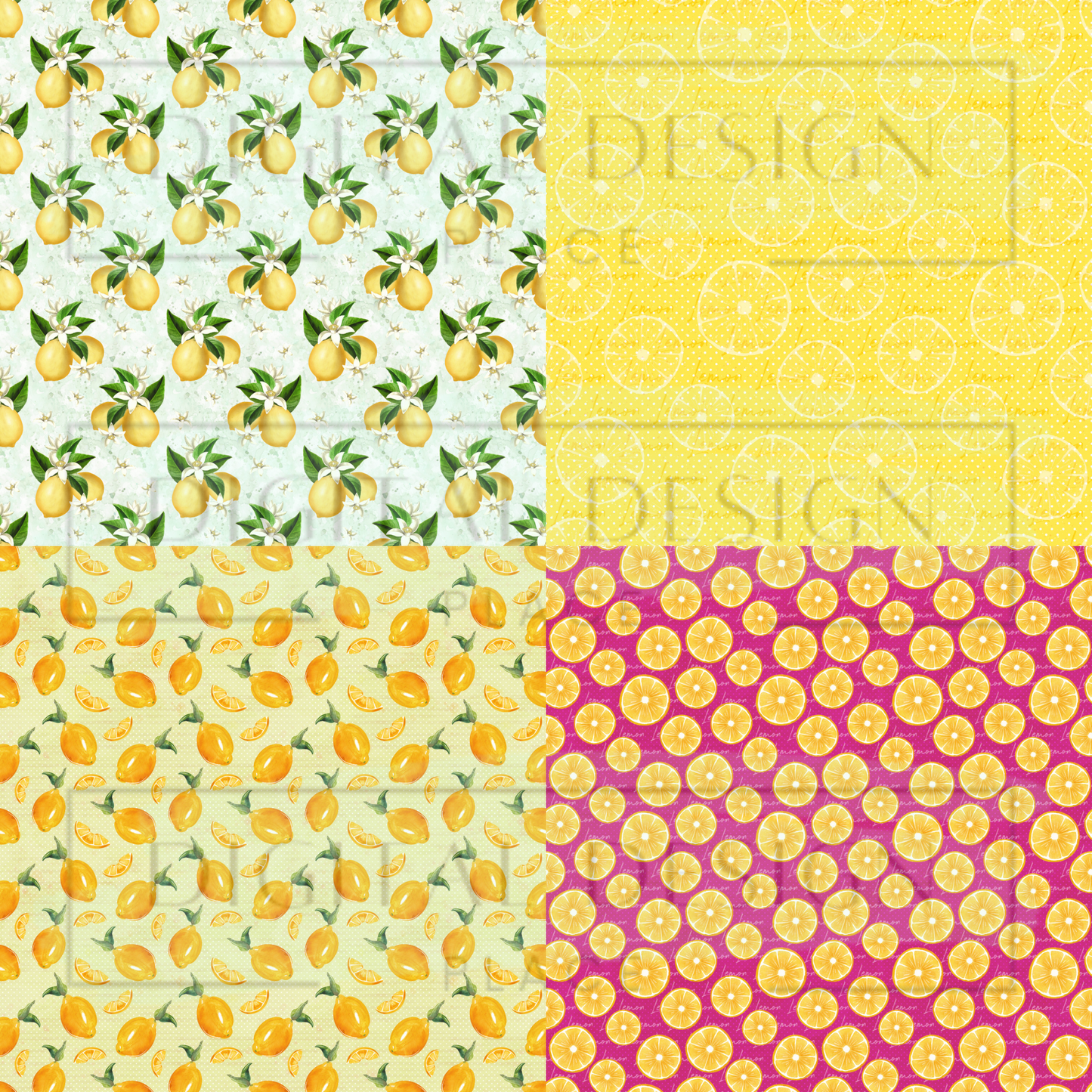 Lemons Square Prints VinylV1525