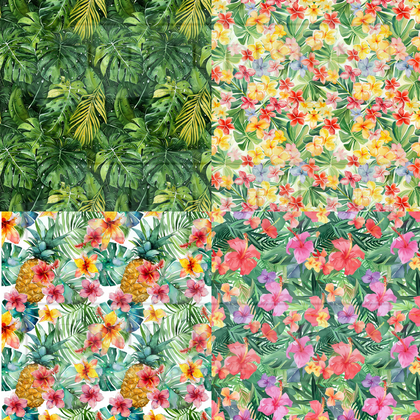 Tropical Square Prints VinylV1526