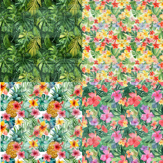Tropical Square Prints VinylV1526