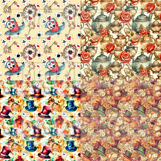 Wonderland Square Prints VinylV1531