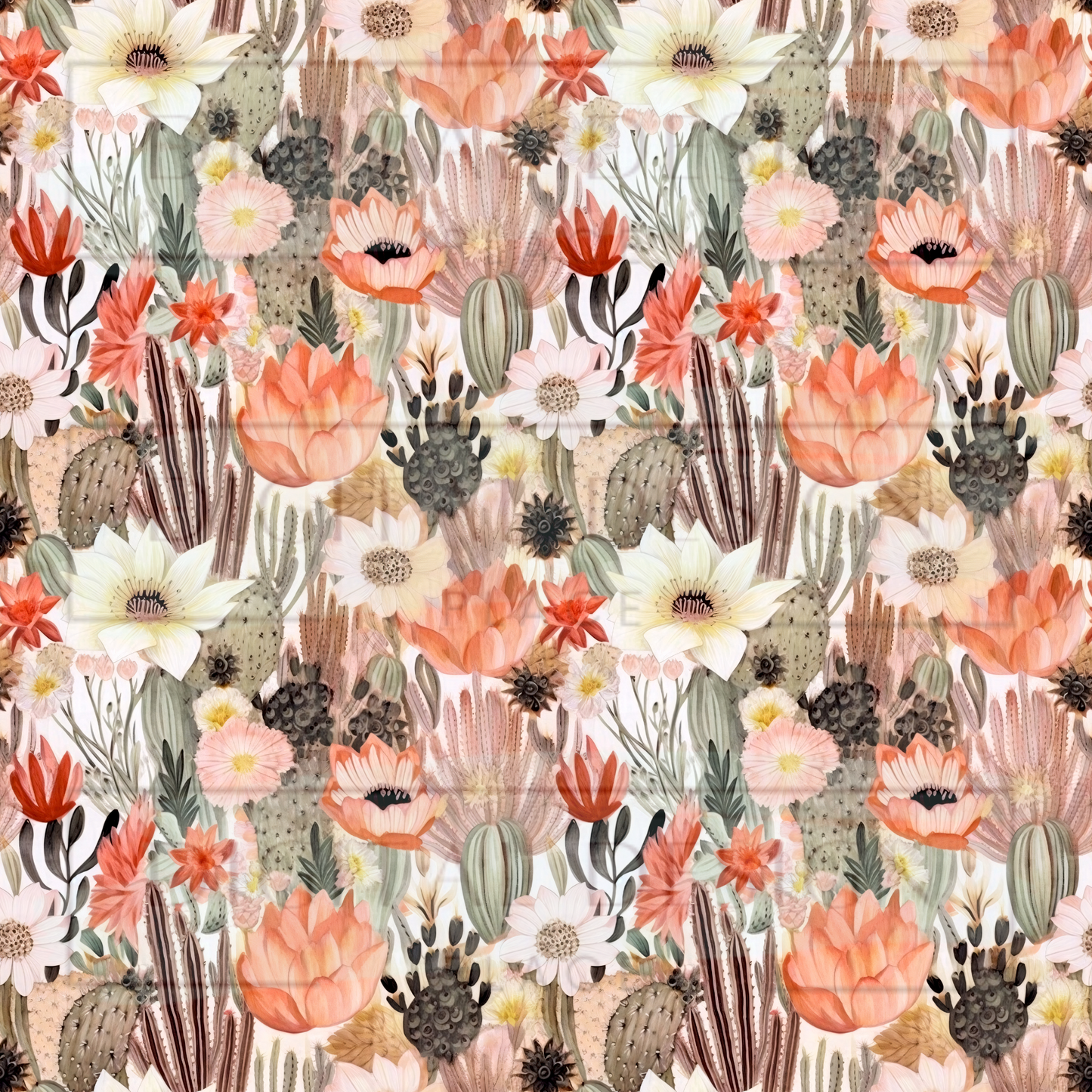 Boho Cacti Desert VinylV1629