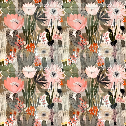 Boho Cacti Desert VinylV1630