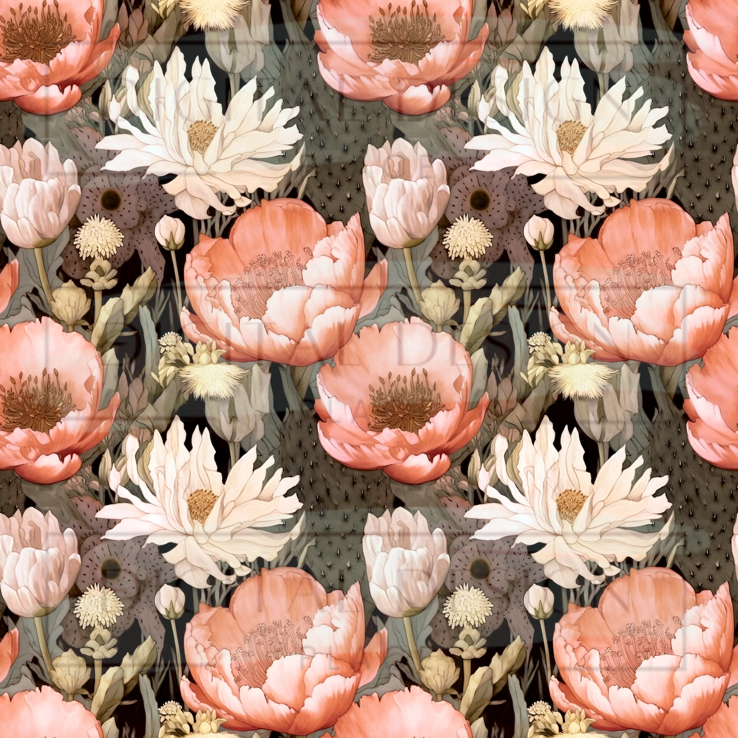 Boho Cacti Desert VinylV1631