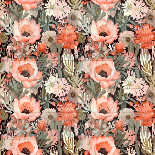 Boho Cacti Desert VinylV1632