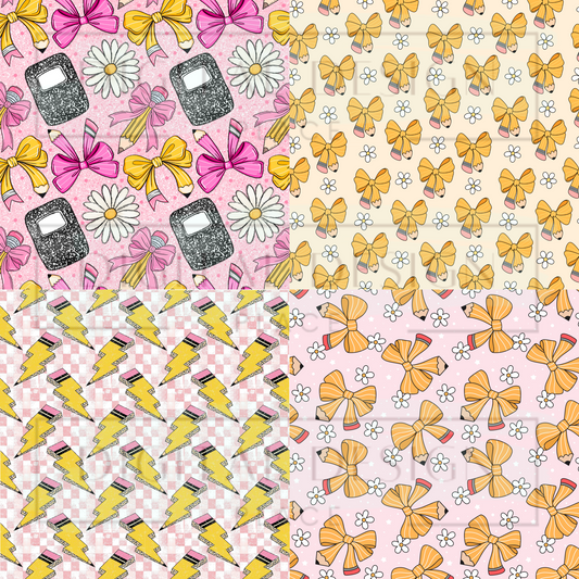 Back to School Square Prints VinylV1780