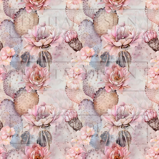 Pink Soft Desert Cacti VinylV2213