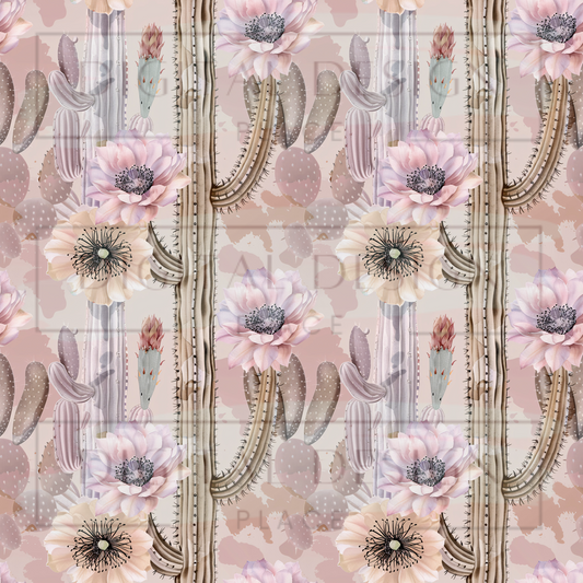 Pink Soft Desert Cacti VinylV2215
