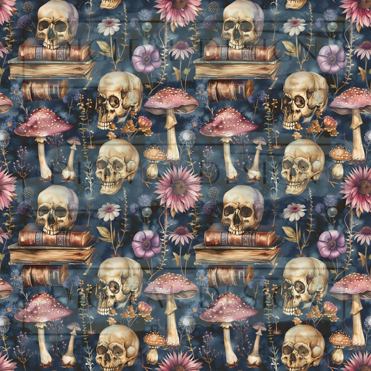 Navy Mauve Goth Library VinylV2224