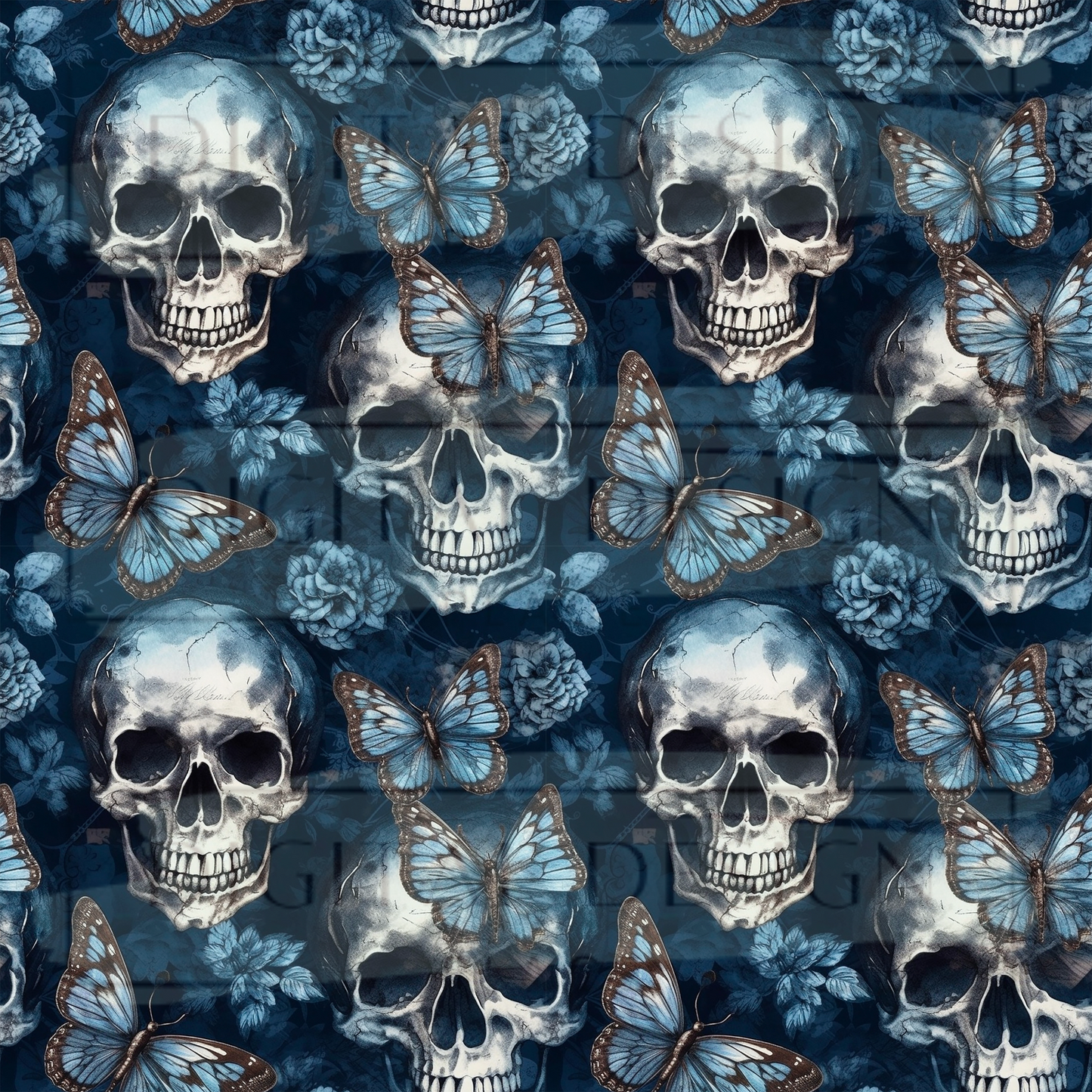 Blue Goth Garden VinylV2236