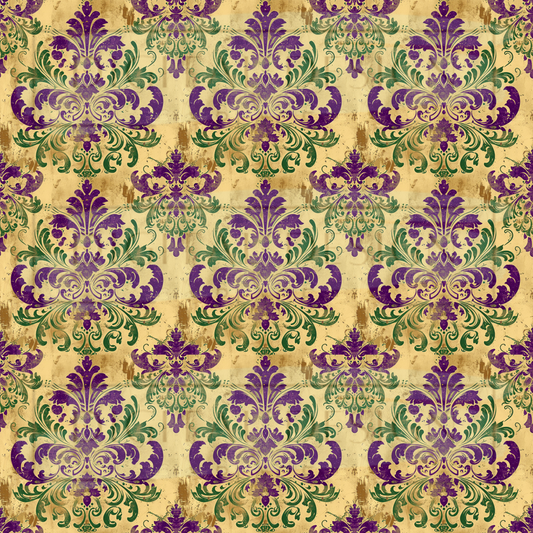 Mardi Gras Wallpaper Print VinylV2263