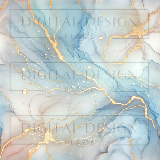 Pastel Spring Light Blue Ink VinylV2270