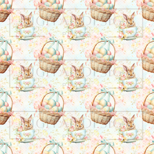 Easter Bunny Tea Cups VinylV2284